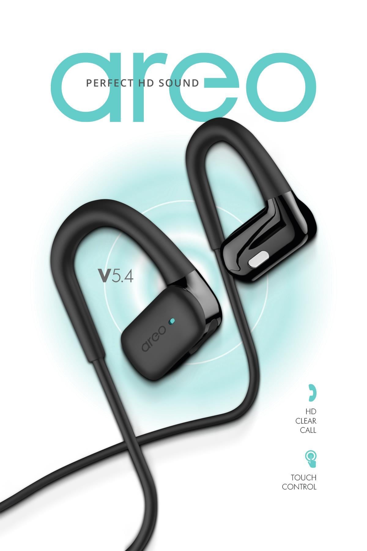 Powerway Areo Boyun Bantlı HD Ses Dokunmatik Profesyonel Bluetooth Kulaklık 6 Saat Şarj Süresi