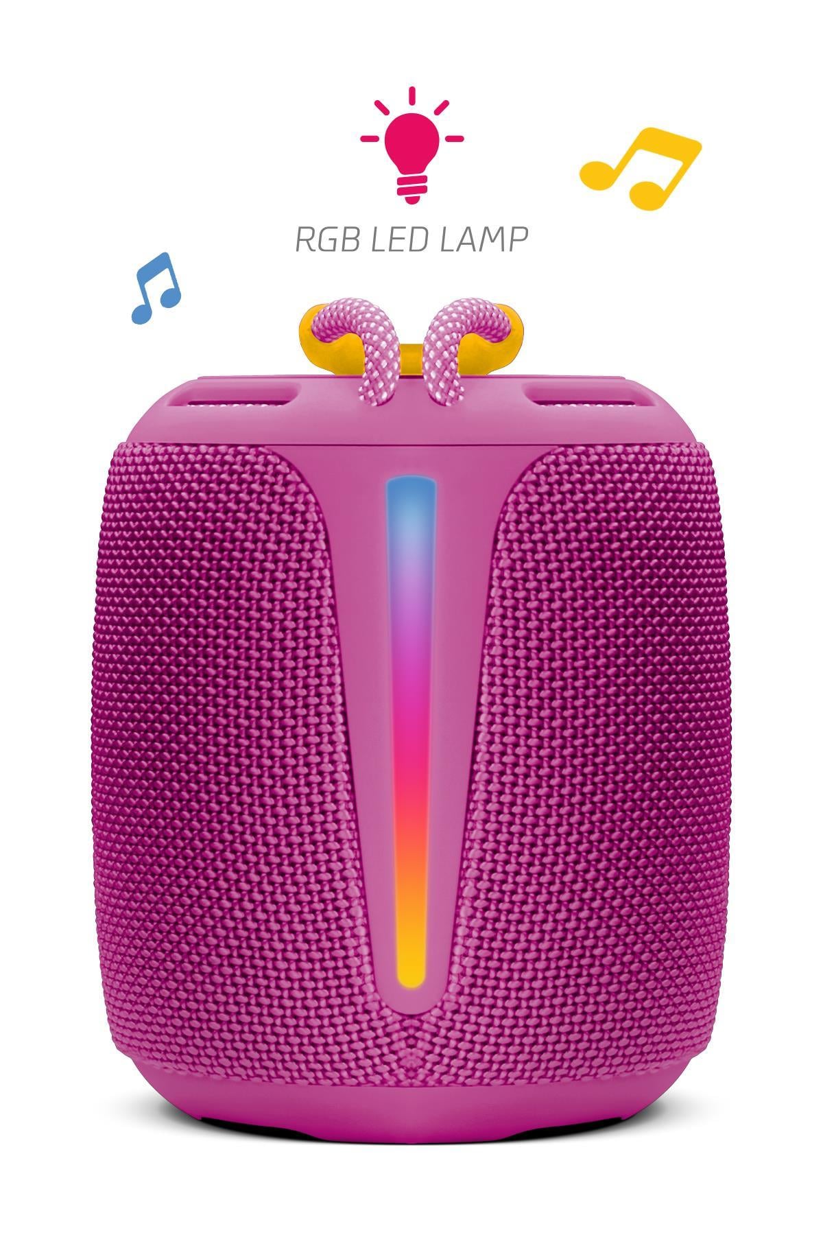 Powerway Bold Eflatun Taşınabilir Ses Bombası Kablosuz Bluetooth Hoparlör Speaker Yüksek Sesli TWS