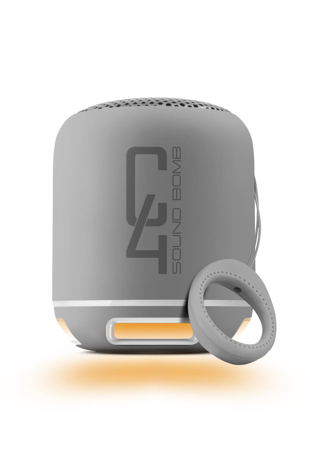 Powerway C4 Gümüş Bluetooth Hoparlör Sese Duyarlı Led Işık