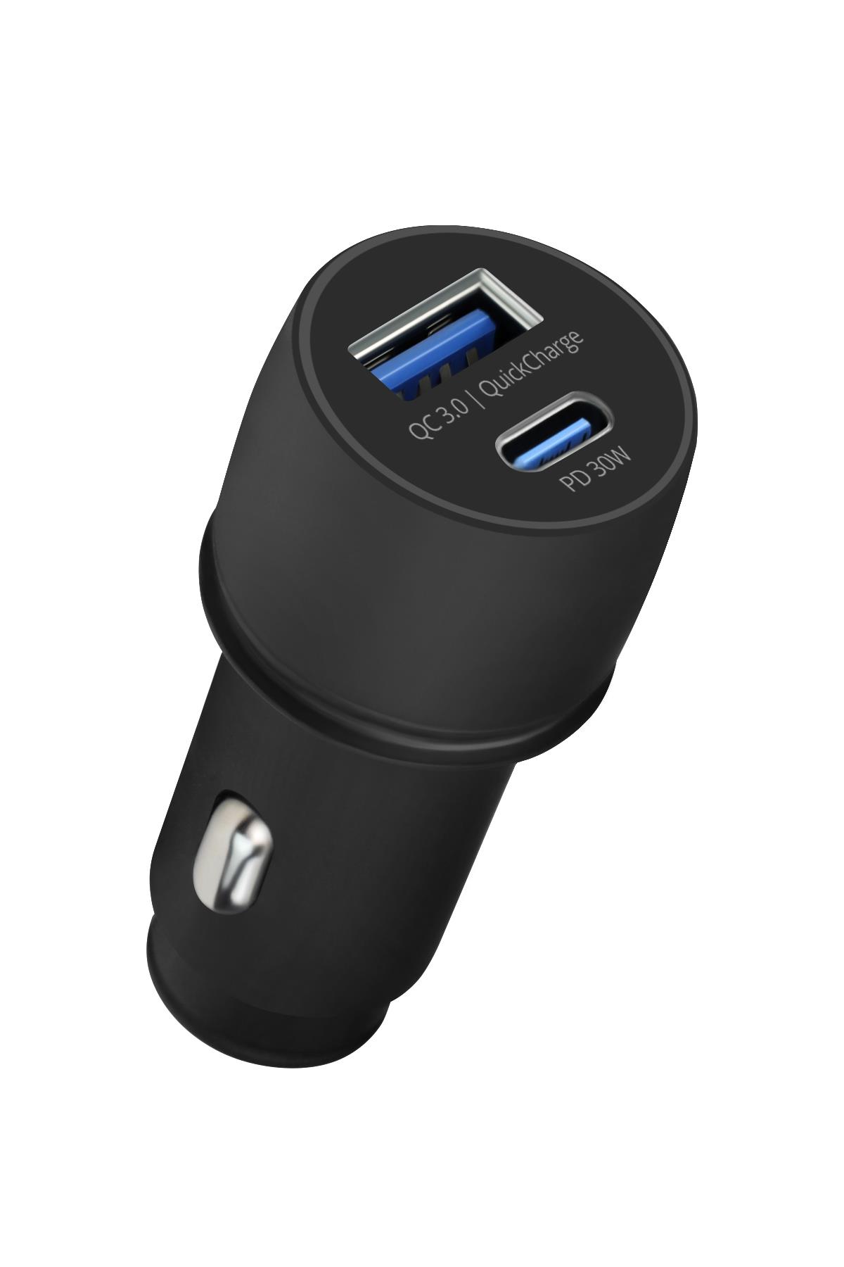 Powerway CC34 Araç İçi Çakmaklık Hızlı Şarj Cihazı 30W PD QC 3.0 Type-C - Usb