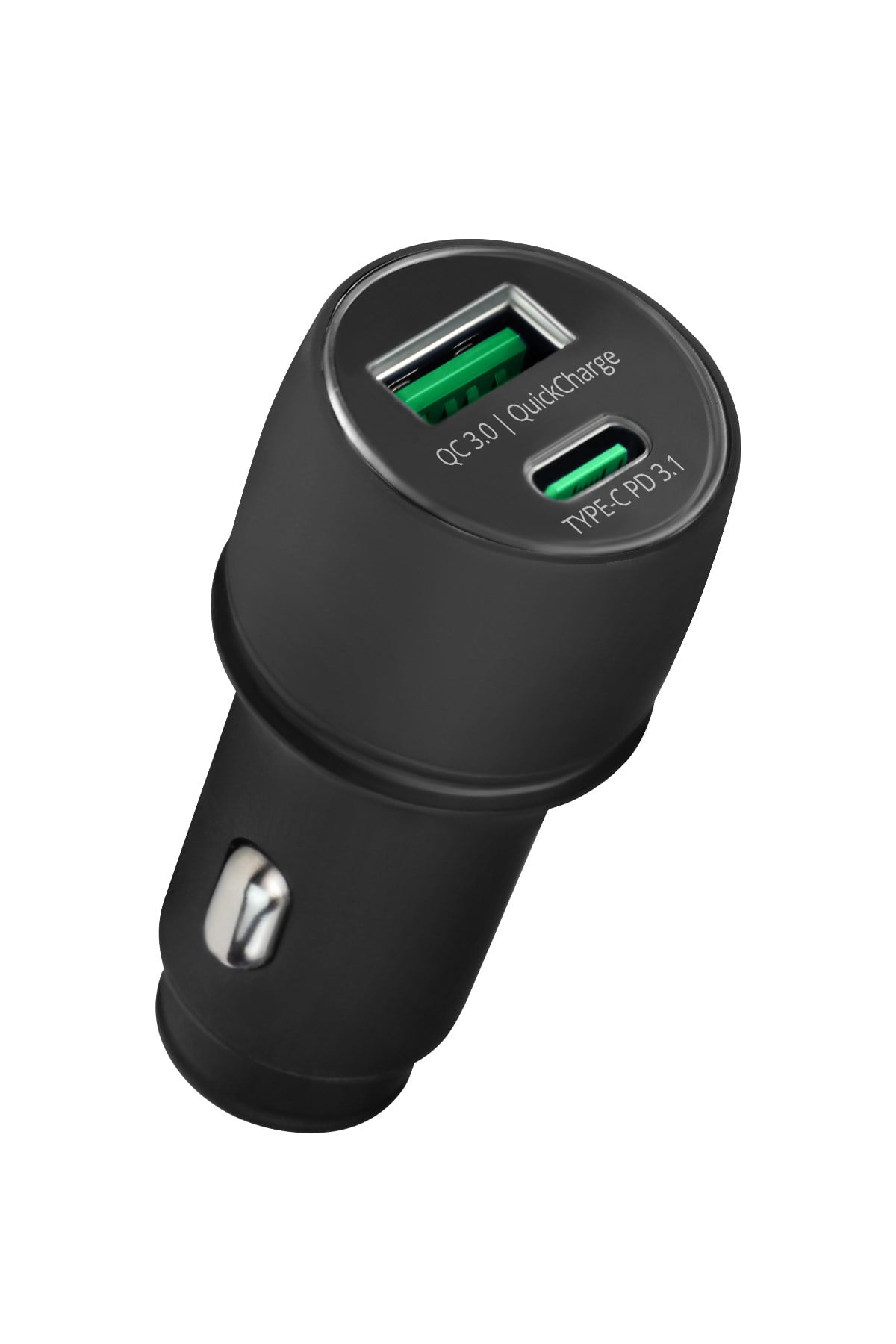 Powerway CC35 Araç İçi Çakmaklık Hızlı Şarj Cihazı 27W PD QC 3.0 Type-C USB Çıkışlı + Lightning Kablo