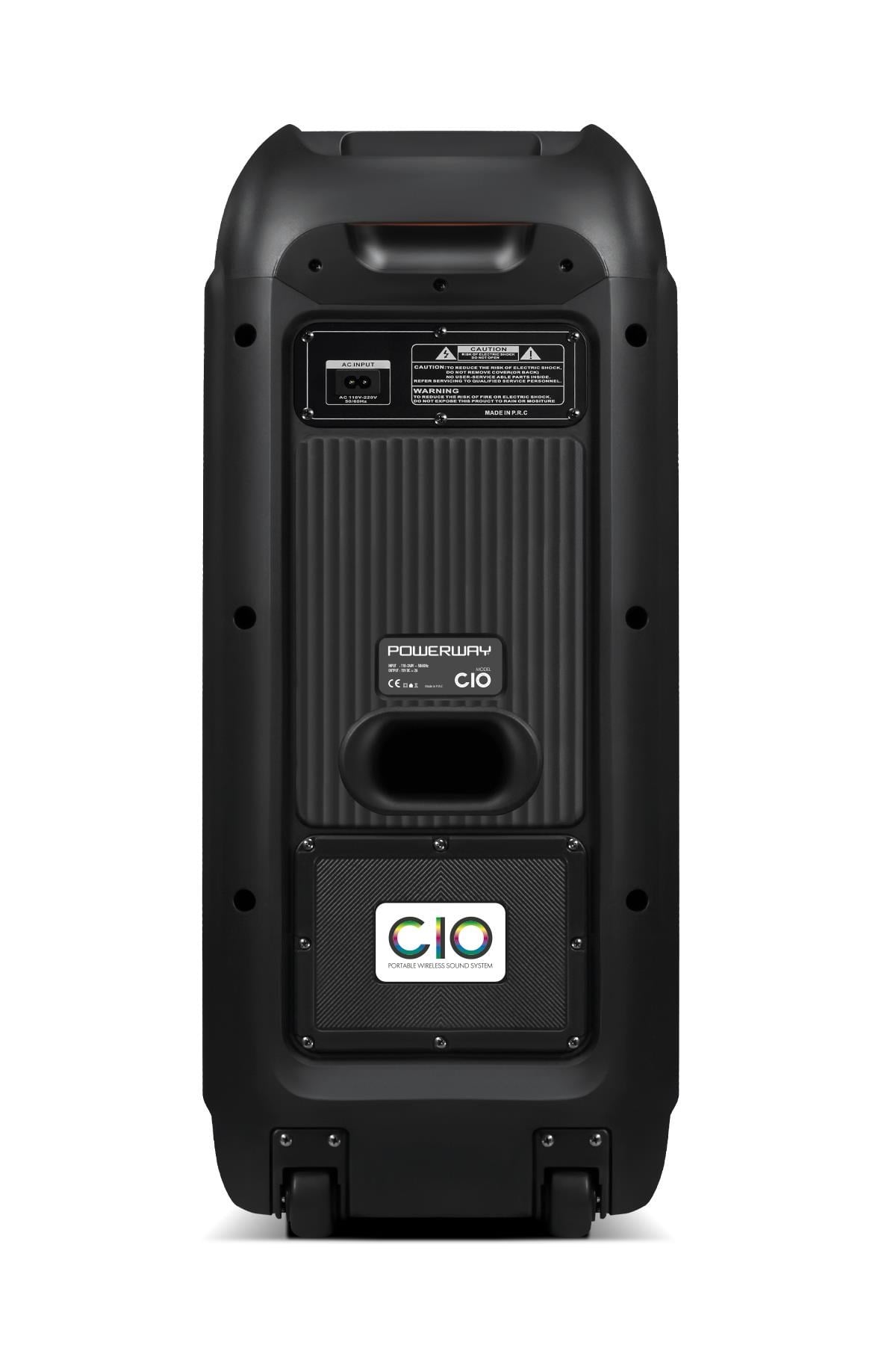 Powerway CIO 100W Hoparlör Gitar Saz Girişli Karaoke Parti Ses Sistemi 80 CM Dijital Ekran +Bass Pro