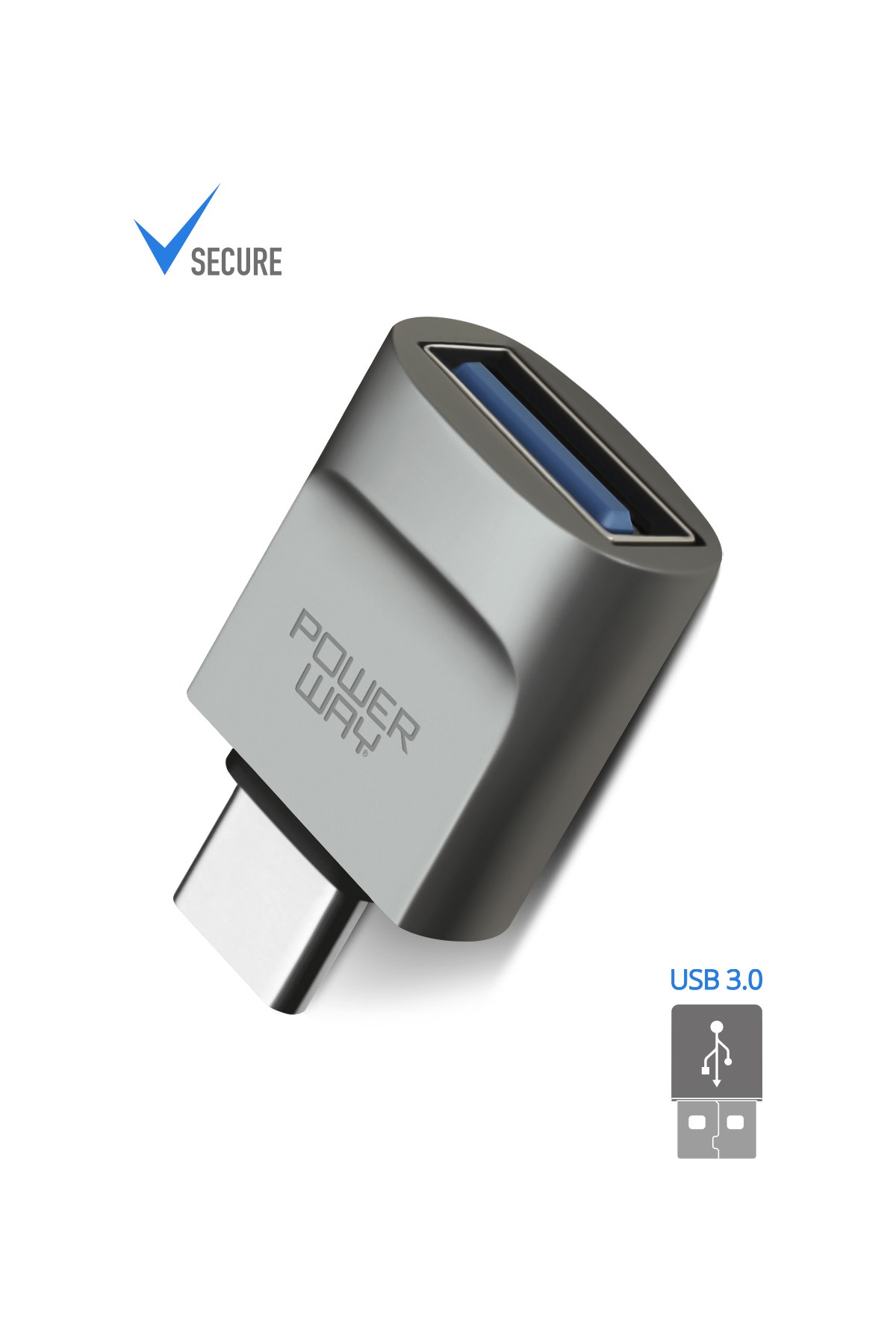 Powerway Mini Type-C Otg to Usb 3.0 Yüksek Hızlı Otg Çevirici Dönüştürücü Adaptör