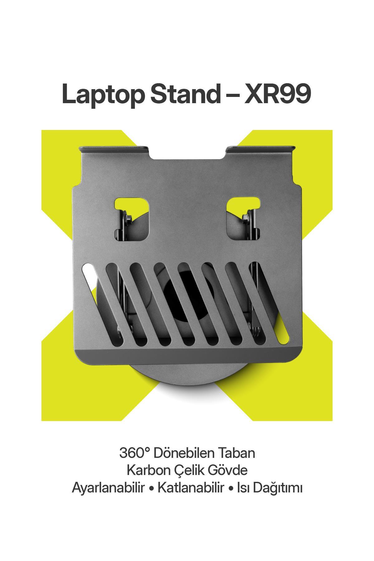 Powerway XR99 Yüksek Kalite Metal Ayarlı Laptop Macbook Uyumlu Notebook Tablet Tutucu Altlık Stand