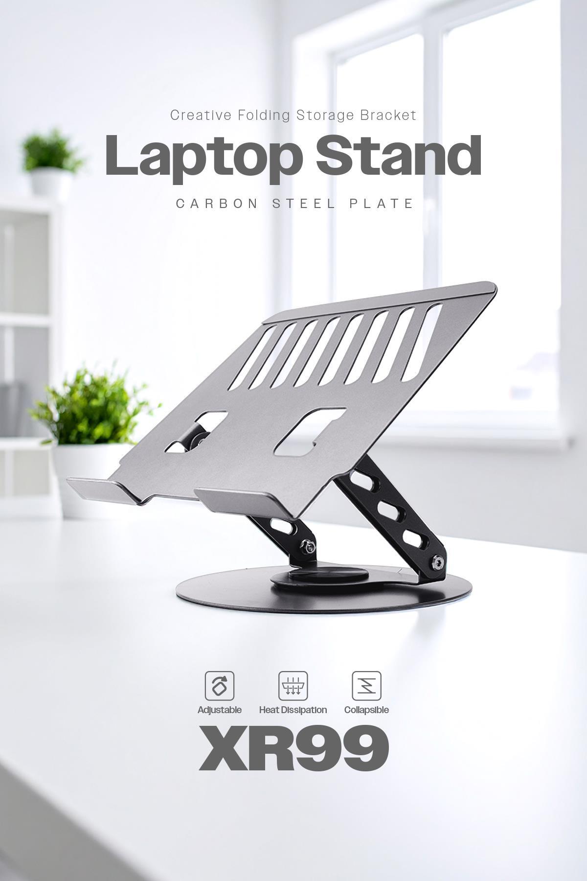 Powerway XR99 Yüksek Kalite Metal Ayarlı Laptop Macbook Uyumlu Notebook Tablet Tutucu Altlık Stand