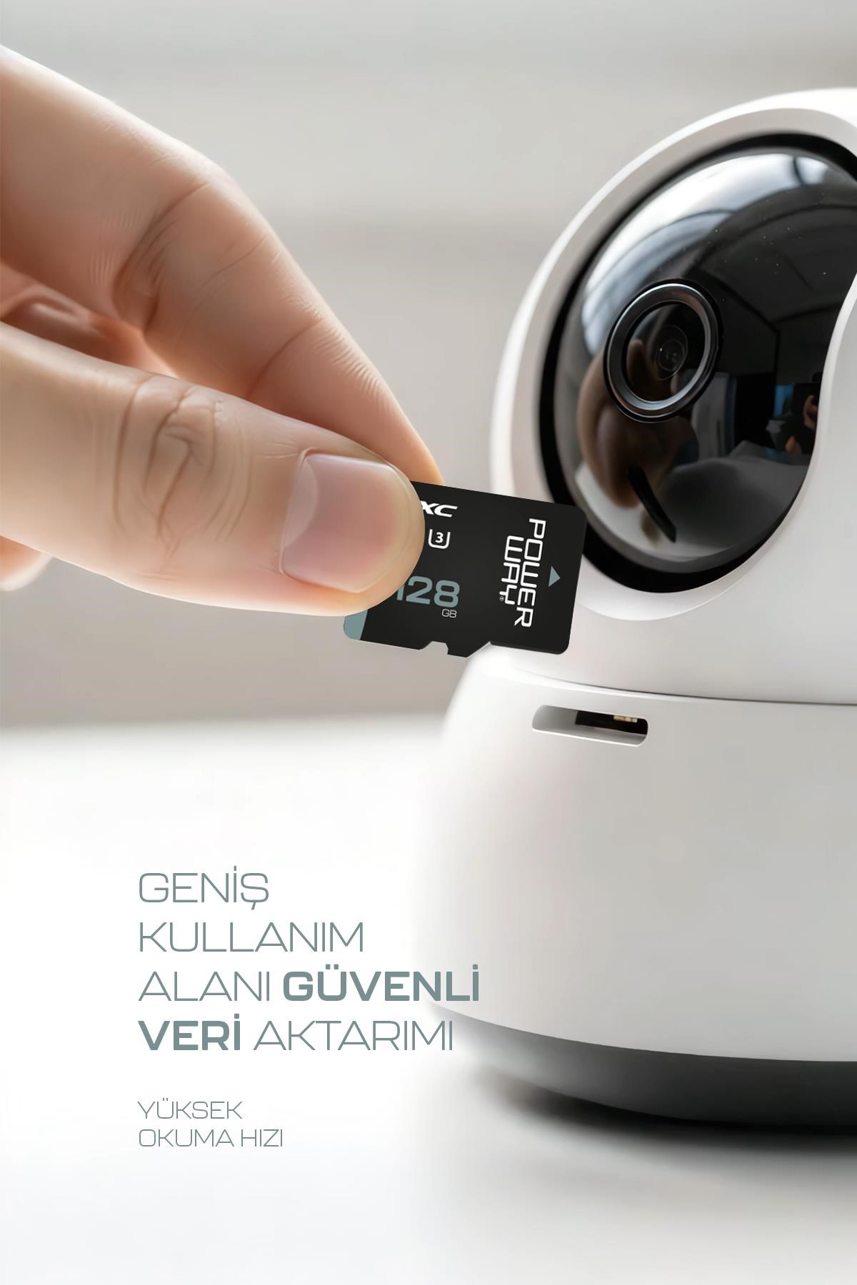 Profesyonel Elite 128 GB Hafıza Kartı Class 10 U3 XC SD Kart Yüksek 4K Kayıt Uyumlu