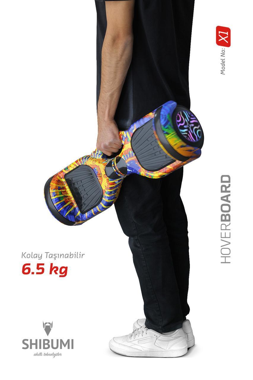 Shibumi Elektrikli Kaykay Hoverboard 350 Watt Kırmızı Beyaz Garantili Lityum Pil