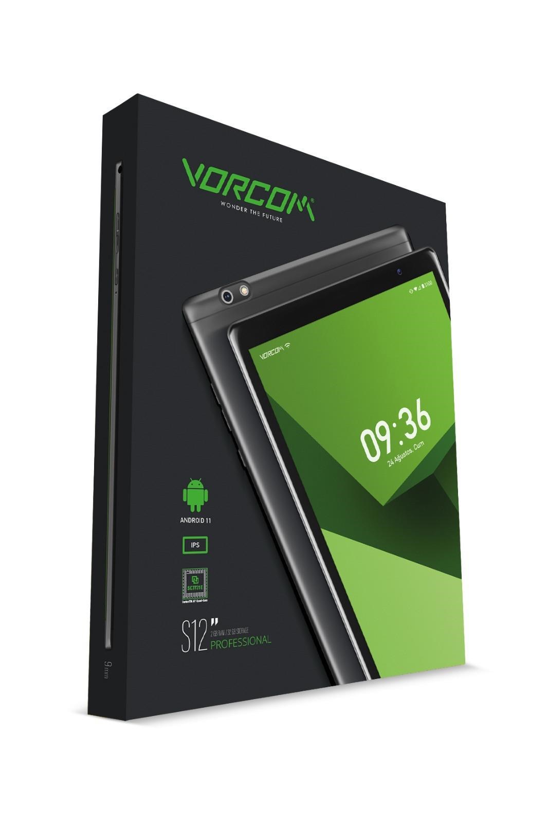 Vorcom S12 2GB/32GB 10.1” 1280*800 HD IPS Ekran Tablet Ekran Koruyucu Hediyeli