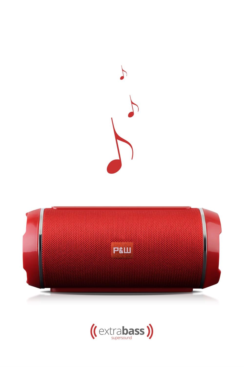 Powerway WRX05 Kırmızı SD Kart Aux Usb Girişli Kablosuz FM Radyo Bluetooh Hoparlör