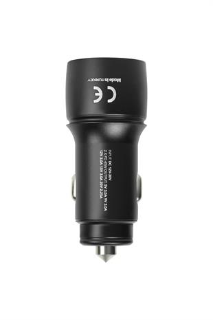 Powerway CC45 PD45W Ultra Hızlı 2x Type-C Girişli Araç Içi Çakmaklık Şarj Adaptörü