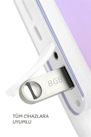 8 GB Flash Bellek Metal Gövde Ömür Boyu Garantili Güvenli Usb Bellek Data Traveler