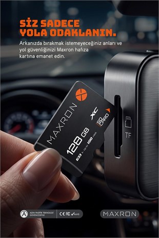 Maxron 128 GB Hafıza Kartı Adaptör Dahil Up To 100 Mb/s