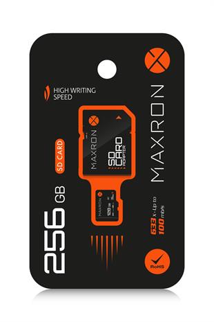 Maxron 256 GB Hafıza Kartı Adaptör Dahil Up To 100 Mb/s