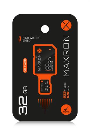 Maxron 32 GB Hafıza Kartı Adaptör Dahil Up To 100 Mb/s