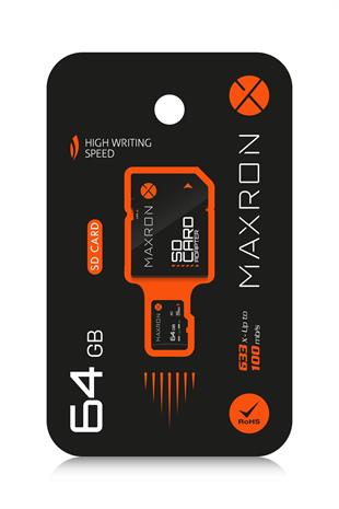 Maxron 64 GB Hafıza Kartı Adaptör Dahil Up To 100 Mb/s