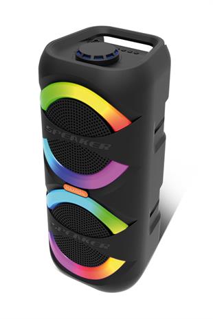 Maxron MXBass 16W Bluetooth Hoparlör Led Işıklı Ses Sistemi Parti Speaker Karaoke Özellikli