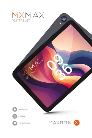 MXMax 6GB/128GB 10.1” HD Ips Ekran Tablet Kılıf Hediyeli