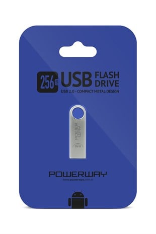 Powerway 256 GB Metal Usb Flash Bellek Usb 2.0 Data Traveler