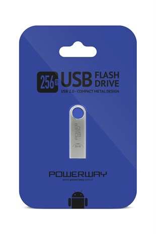 Powerway 256 GB Metal Usb Flash Bellek Usb 2.0 Data Traveler