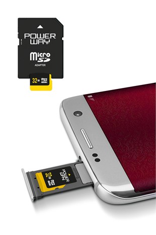Powerway 32 GB Micro SD Hafıza Kartı Class 10 Adaptör Dahil