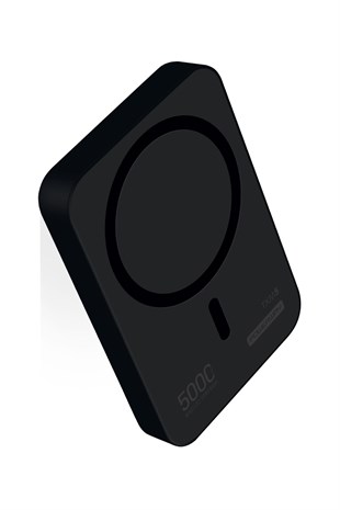 Powerway 5.000 mAh PD 15W Magsafe Kablosuz Wireless Taşınabilir Şarj Cihazı Siyah Powerbank TXM5