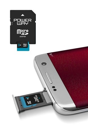 Powerway 8 GB Micro SD Hafıza Kartı Class 10 Adaptör Dahil