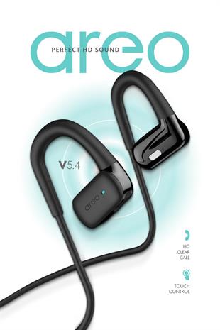 Powerway Areo Boyun Bantlı HD Ses Dokunmatik Profesyonel Bluetooth Kulaklık 6 Saat Şarj Süresi