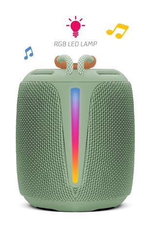 Powerway Bold Haki Taşınabilir Ses Bombası Kablosuz Bluetooth Hoparlör Speaker Yüksek Sesli TWS