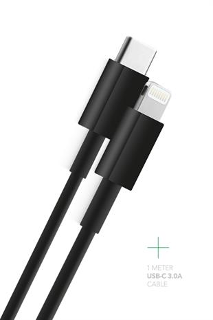 Powerway CC35 Araç İçi Çakmaklık Hızlı Şarj Cihazı 27W PD QC 3.0 Type-C USB Çıkışlı + Lightning Kablo