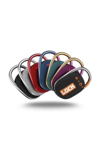 Powerway Lock Kırmızı Taşınabilir Bluetooth Hoparlör Kilit Özellikli Yüksek Ses Gücü