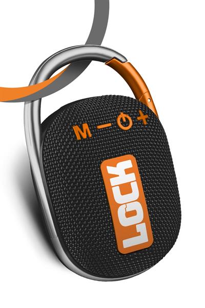 Powerway Lock Turuncu Taşınabilir Bluetooth Hoparlör Kilit Özellikli Yüksek Ses Gücü