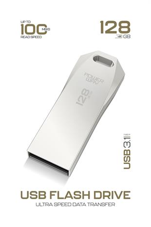 Powerway Premium 128GB USB 3.1 Metal Gövde Ultra Hızlı Flash Bellek Data Traveler