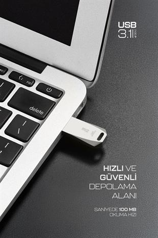Powerway Premium 512 GB USB 3.1 Metal Gövde Ultra Hızlı Flash Bellek Data Traveler
