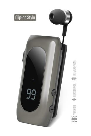 Powerway ProSet Mikrofonlu Yaka Askılı Şarj Göstergeli Makaralı Bluetooth Kulaklık