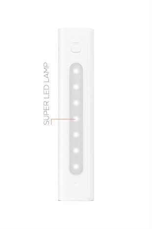 Powerway QC20 Beyaz 20.000 Mah PD 22.5W Dahili Kablolu Hızlı Şarj Led Işıklı Powerbank