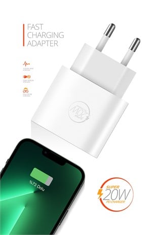 Powerway RX20 PD 20W Type-C Girişli Hızlı Şarj Başlığı
