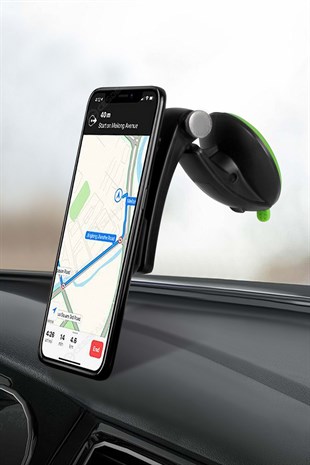 Powerway TT17 Araç İçi Oynar Başlıklı Mıknatıslı Vantuslu Telefon Tutucu