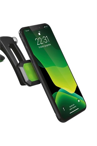 Powerway TT17 Araç İçi Oynar Başlıklı Mıknatıslı Vantuslu Telefon Tutucu