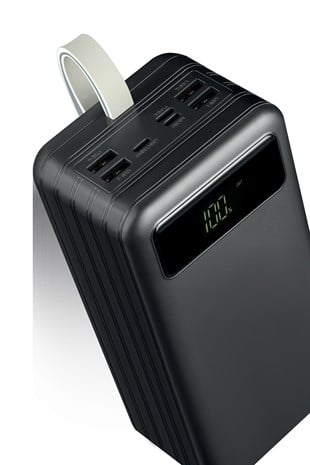 Powerway TX60 Siyah 60.000 mAh Çoklu Çıkış Dijital Göstergeli Ekstra Kablolu Powerbank