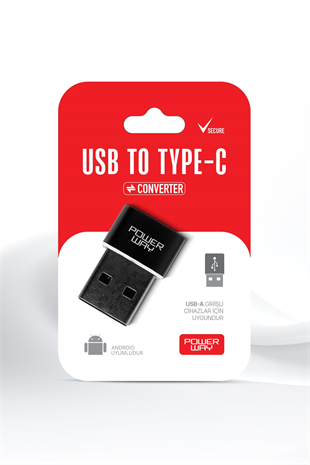 Powerway USB to Type-C 3.1 (YÜKSEK HIZLI) Veri Aktarımı Otg Çevirici Dönüştürücü Adaptör