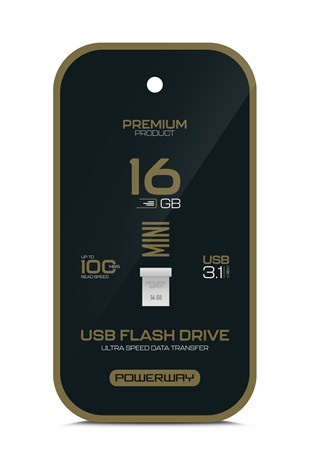 Premium 16 GB Mini USB 3.1 Metal Gövde Ultra Hızlı Flash Bellek Data Traveler
