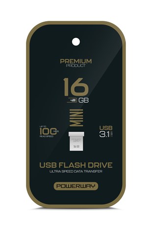 Premium 16 GB Mini USB 3.1 Metal Gövde Ultra Hızlı Flash Bellek Data Traveler