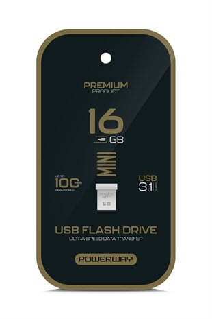 Premium 16 GB Mini USB 3.1 Metal Gövde Ultra Hızlı Flash Bellek Data Traveler