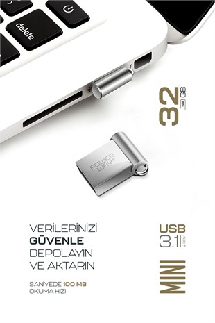 Premium 32 GB Mini USB 3.1 Metal Gövde Ultra Hızlı Flash Bellek Data Traveler