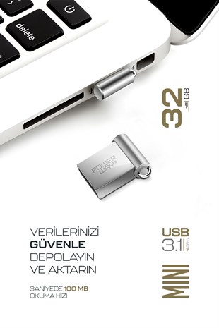 Premium 32 GB Mini USB 3.1 Metal Gövde Ultra Hızlı Flash Bellek Data Traveler