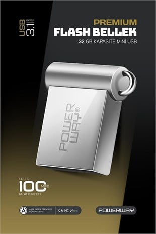 Premium 32 GB Mini USB 3.1 Metal Gövde Ultra Hızlı Flash Bellek Data Traveler