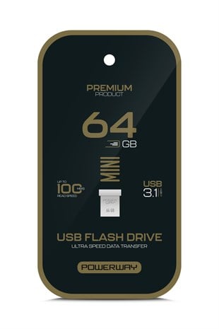 Premium 64 GB Mini USB 3.1 Metal Gövde Ultra Hızlı Flash Bellek Data Traveler