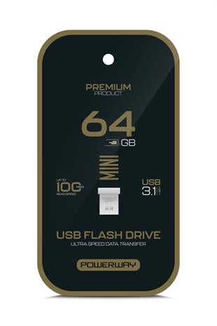 Premium 64 GB Mini USB 3.1 Metal Gövde Ultra Hızlı Flash Bellek Data Traveler