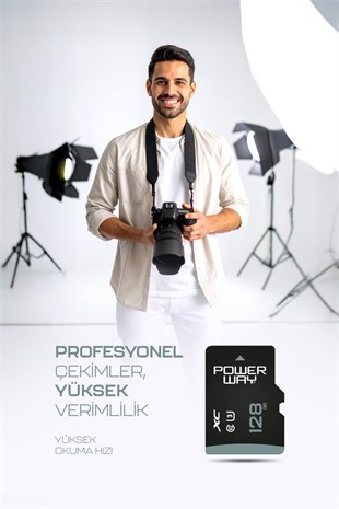 Profesyonel Elite 128 GB Hafıza Kartı Class 10 U3 XC SD Kart Yüksek 4K Kayıt Uyumlu