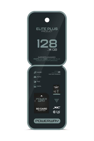 Profesyonel Elite 128 GB Hafıza Kartı Class 10 U3 XC SD Kart Yüksek 4K Kayıt Uyumlu